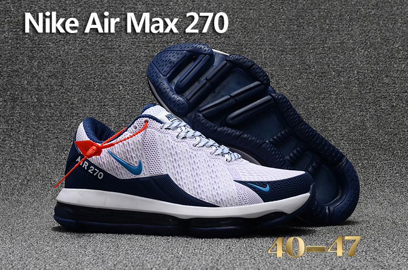 Nike Air Max Flair White Deep Blue Shoes